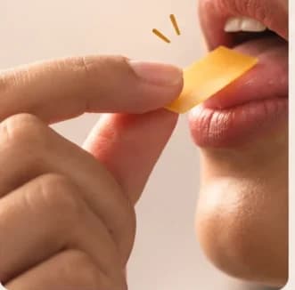 Place the strip on your tongue